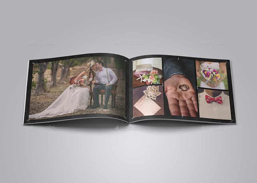 قالب ایندیزاین آلبوم عکس عروسی Chalkboard Wedding Album