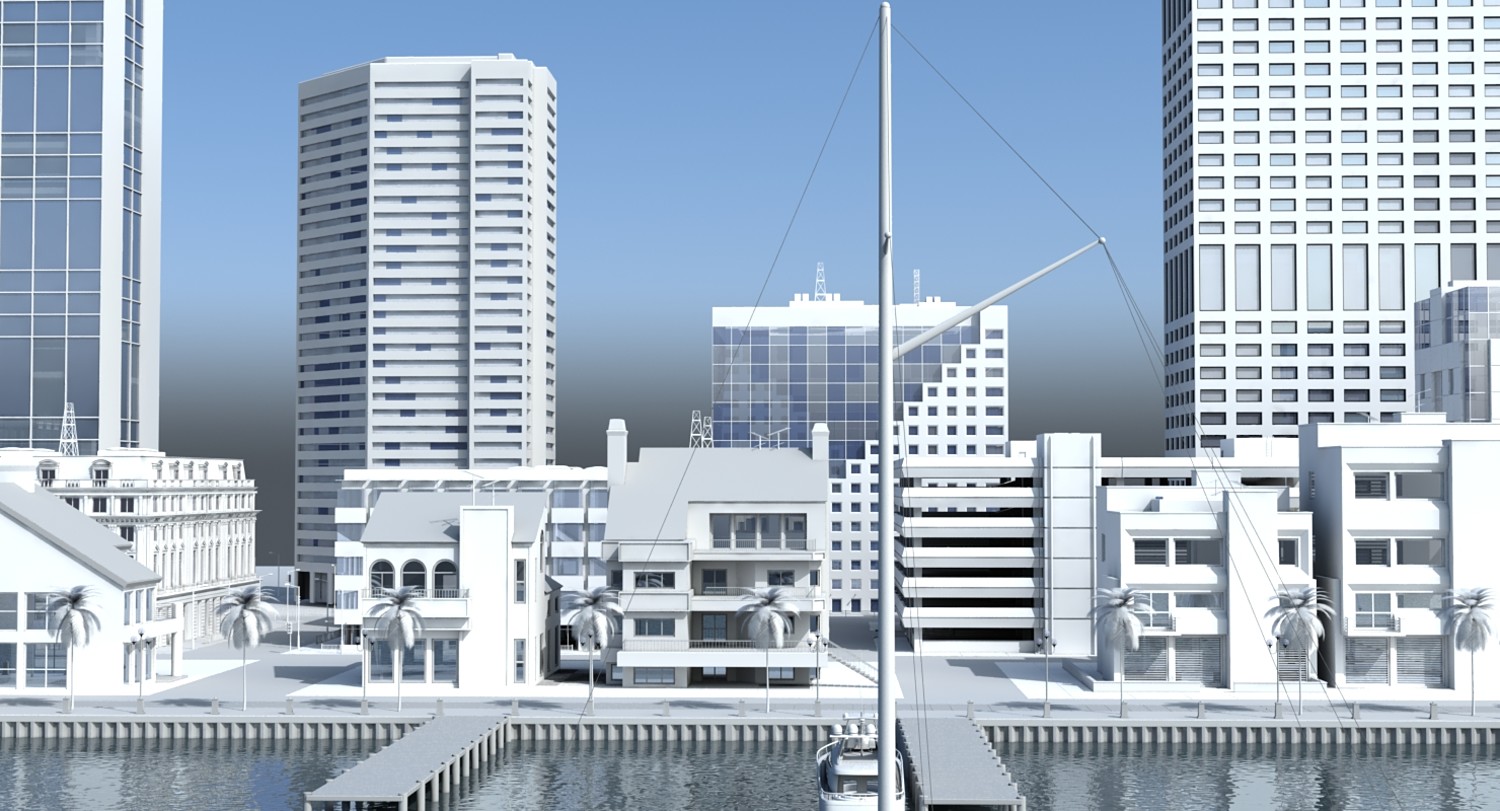 مدل سه بعدی شهر ساحلی - 8