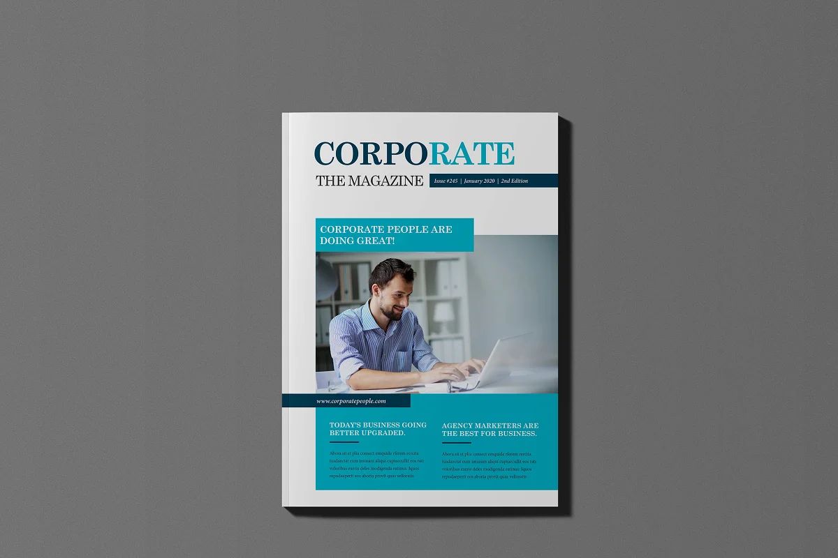 قالب ایندیزاین مجله Corporate Business - 18