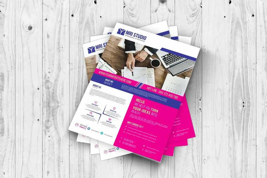 وکتور تراکت شرکتی Corporate Flyer Template