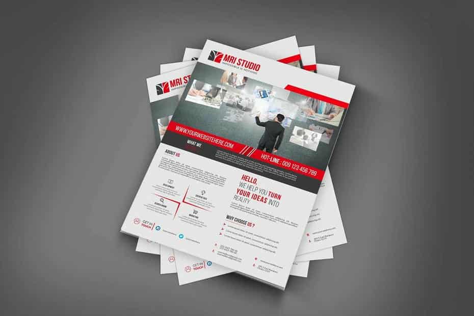 وکتور تراکت شرکتی Corporate Flyer Template