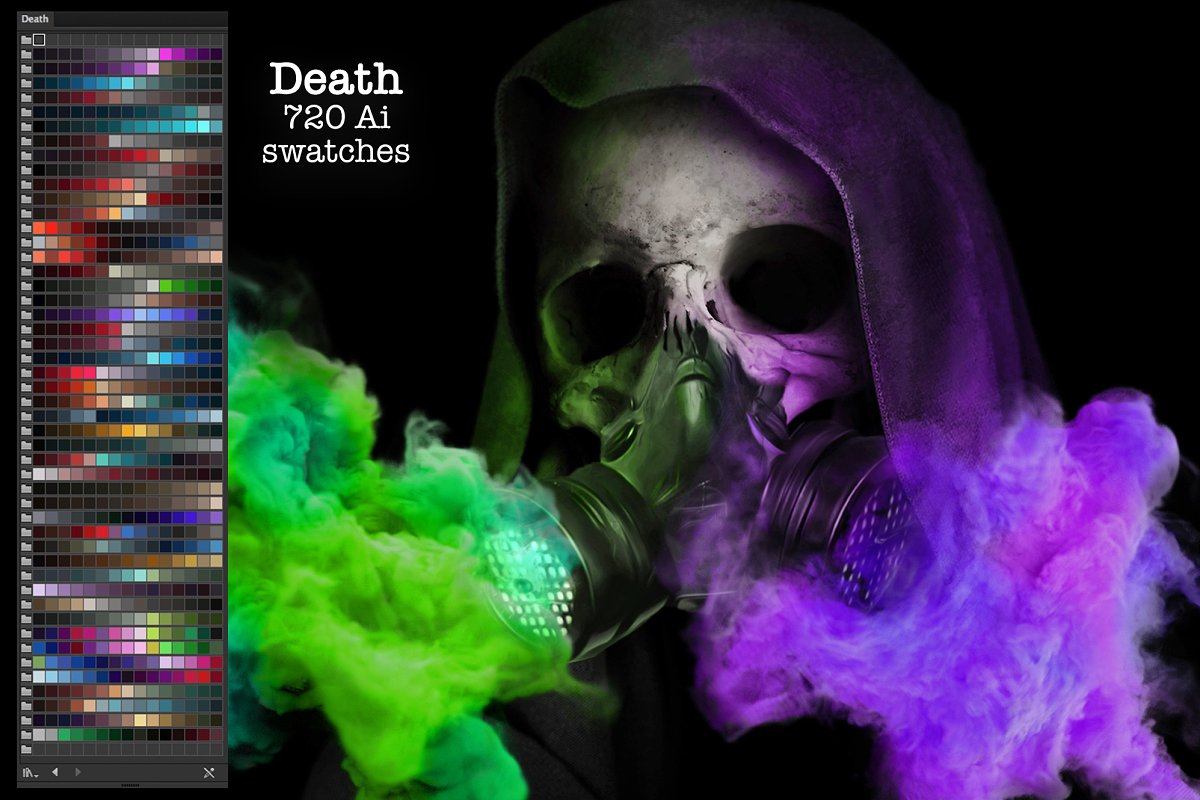 پالت رنگ Death Ps Swatches - 3
