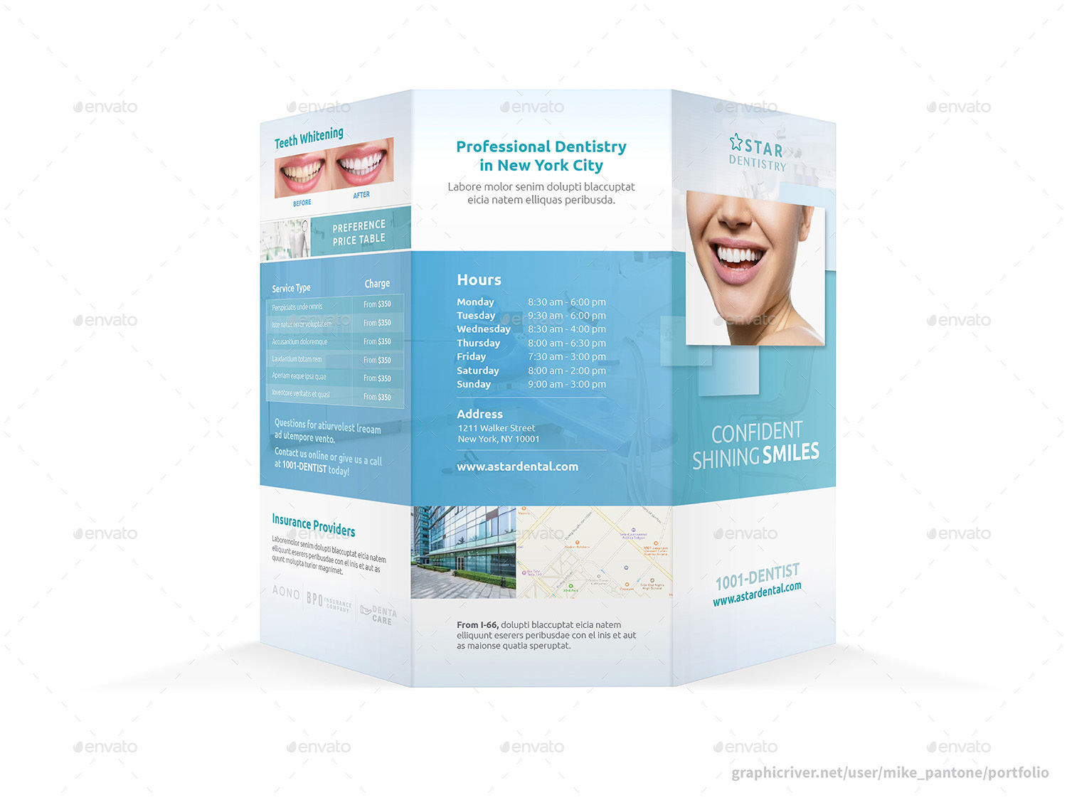 فایل لایه باز بروشور کلینیک دندانپزشکی - 4