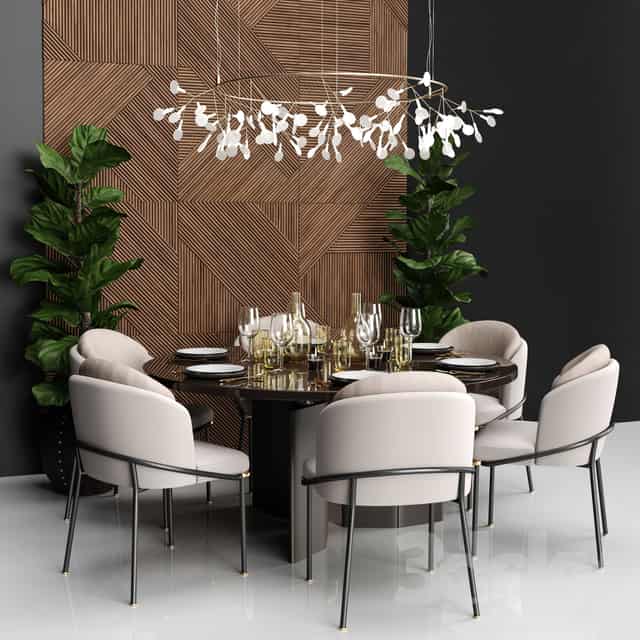 دانلود 60 مدل سه بعدی میز غذاخوری از Pro 3DSky – مجموعه سوم - 9 دانلود 60 مدل سه بعدی میز غذاخوری - 8