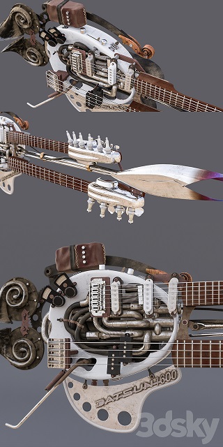 مدل سه بعدی گیتار الکتریک - 10