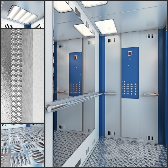 مدل سه بعدی آسانسور