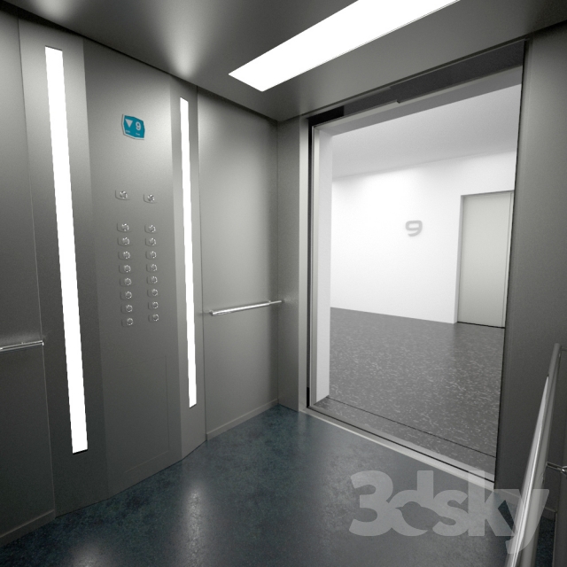 مدل سه بعدی آسانسور - 4