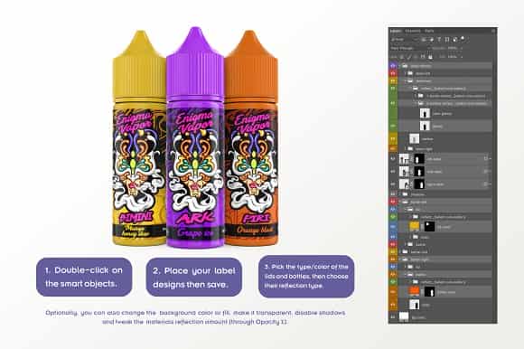 موکاپ قطره چکان ELiquid Bottle - 4
