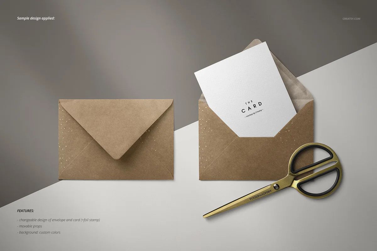 موکاپ پاکت نامه Envelopes Mockup Set - 22