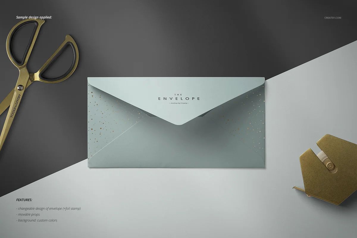 موکاپ پاکت نامه Envelopes Mockup Set - 32