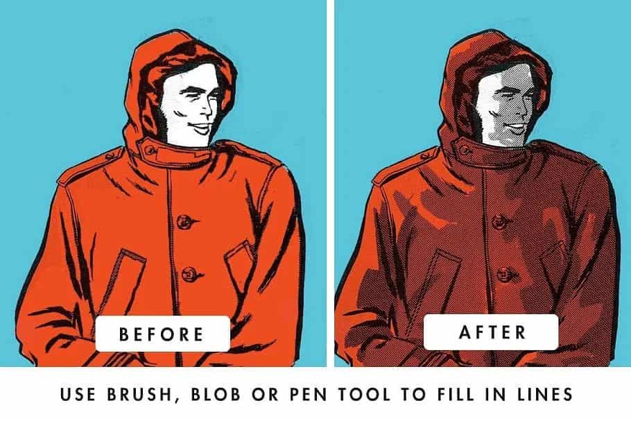 براش ایلاستریتر Essential Illustrator Brush Bundle - 24
