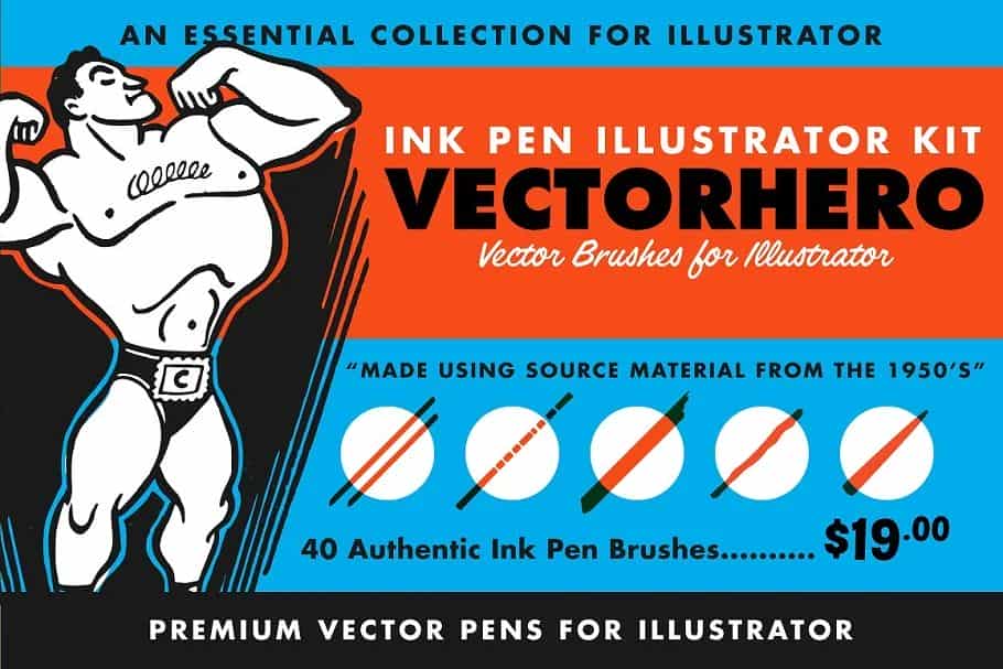 براش ایلاستریتر Essential Illustrator Brush Bundle - 28