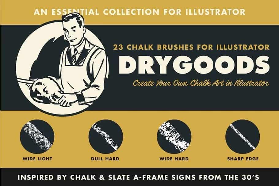 براش ایلاستریتر Essential Illustrator Brush Bundle - 62