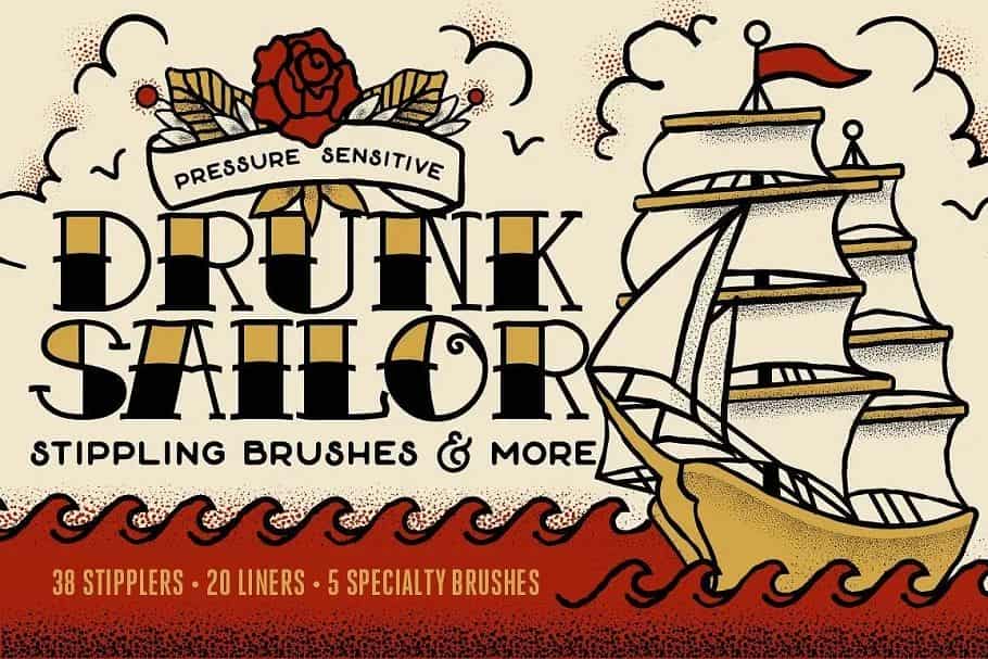 براش ایلاستریتر Essential Illustrator Brush Bundle