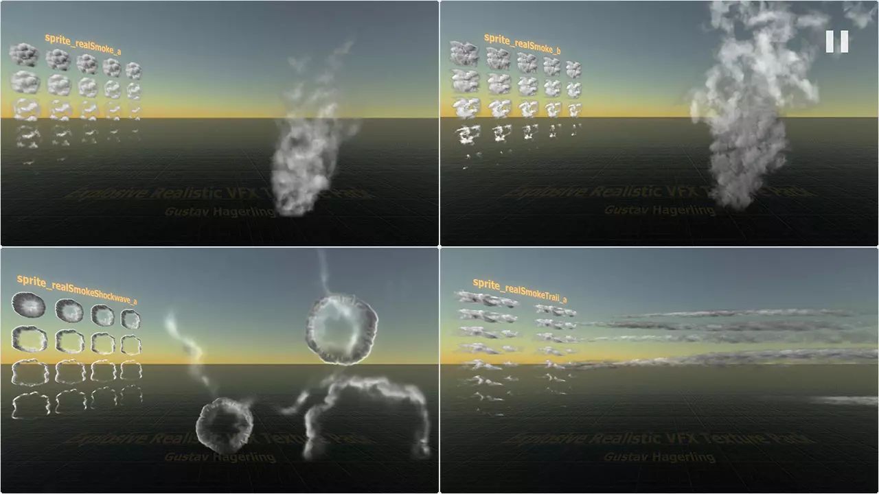 Explosive Realistic VFX Texture برای یونیتی - 5
