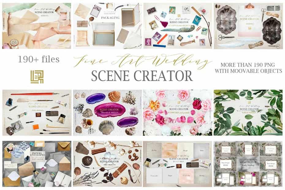 جعبه ابزار ساخت موکاپ کارت دعوت عروسی