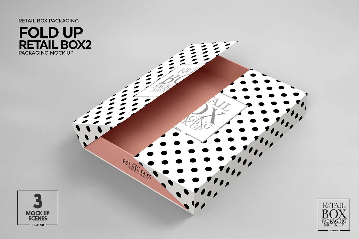 موکاپ جعبه Fold Up Retail Thin - 8