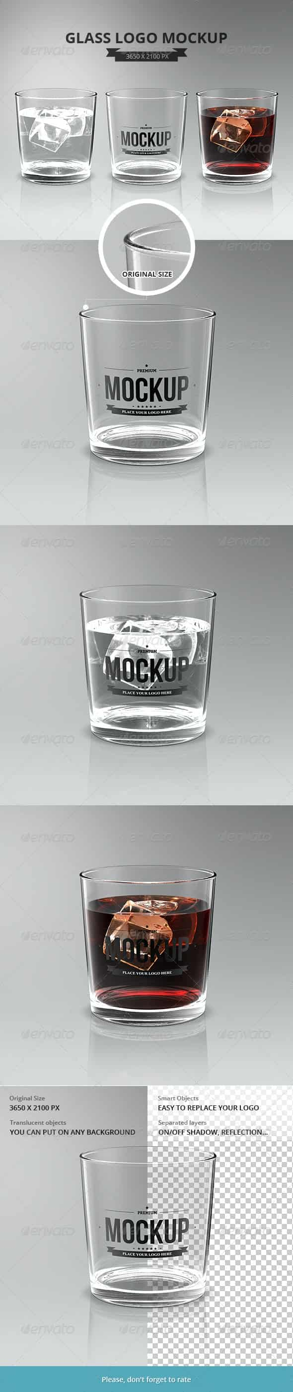 موکاپ لوگو Glasses Logo Mockup