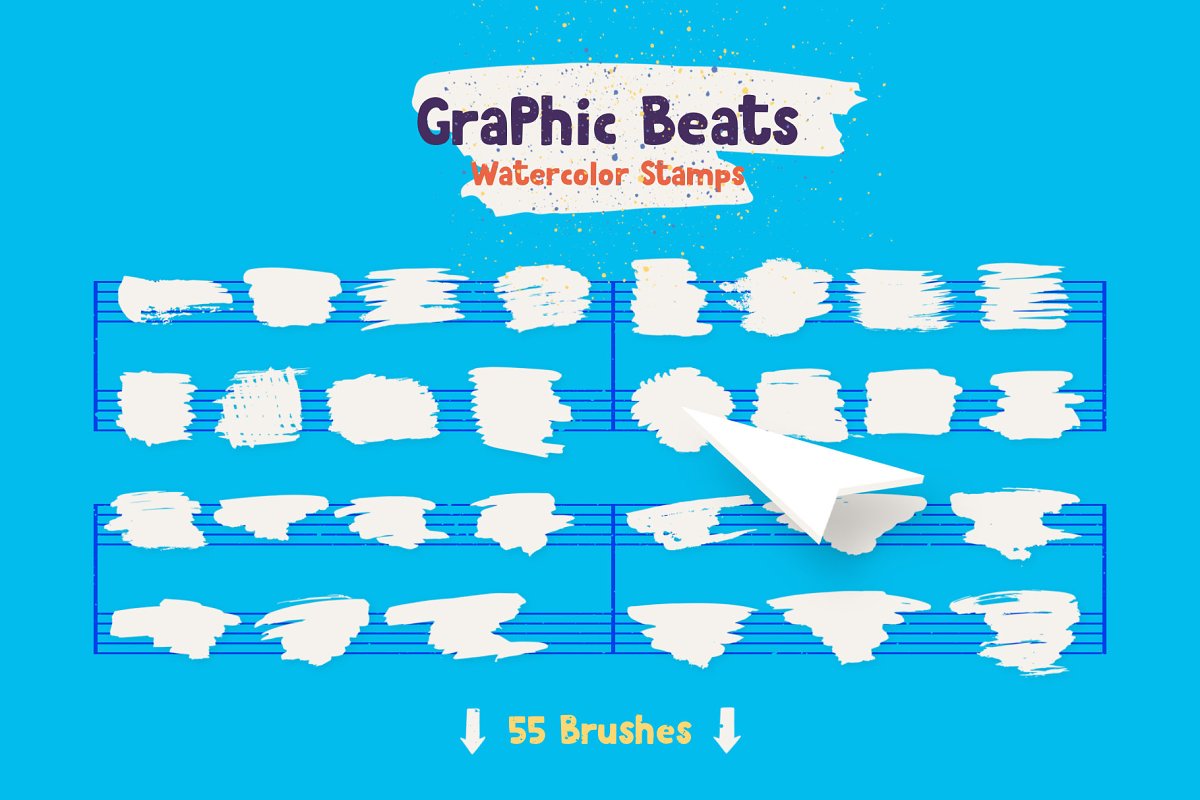 براش ایلوستریتور Graphic Beats: Illustrator Brushes - 5