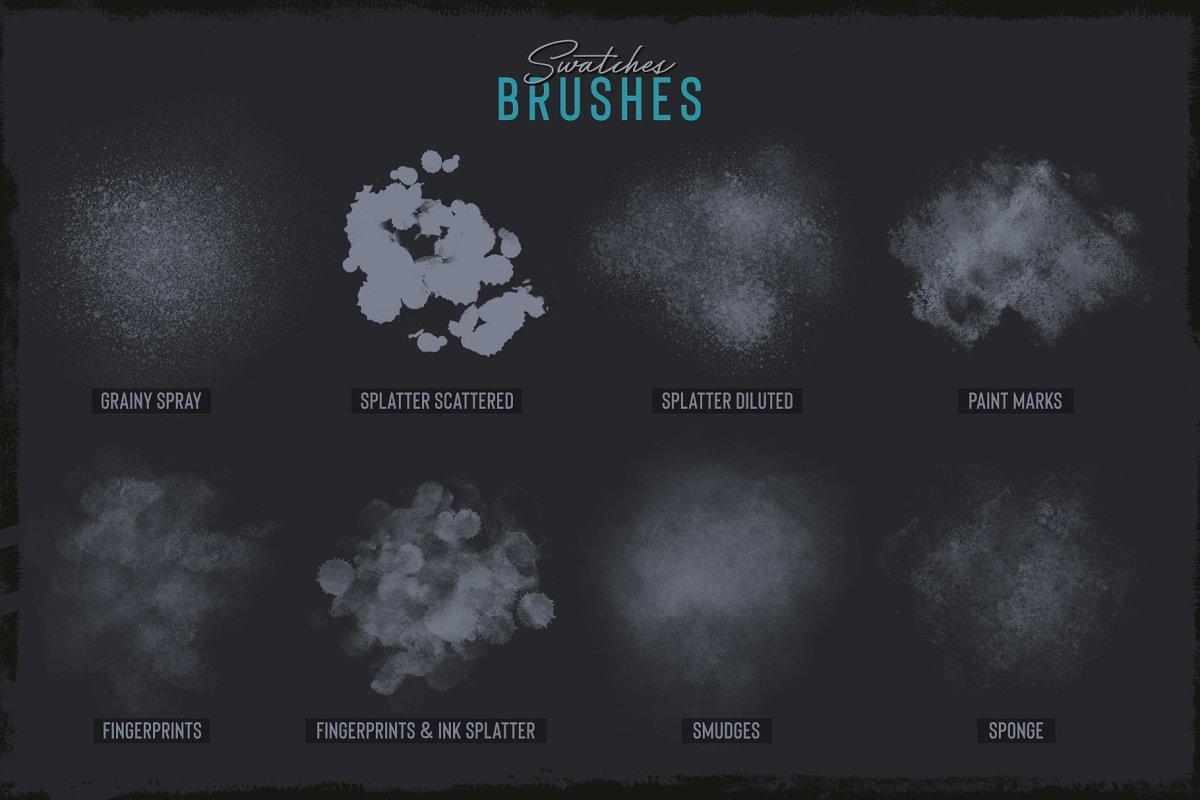 براش Grunge Toolbox Procreate Brushes - 4