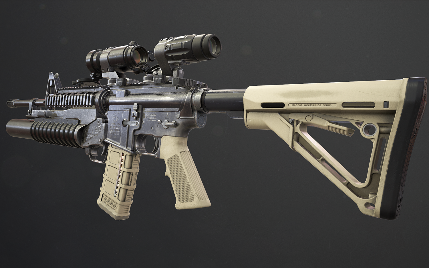 مدل سه بعدی تفنگ - 6