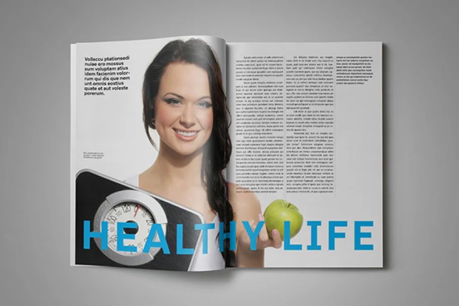 قالب ایندیزاین مجله سلامت