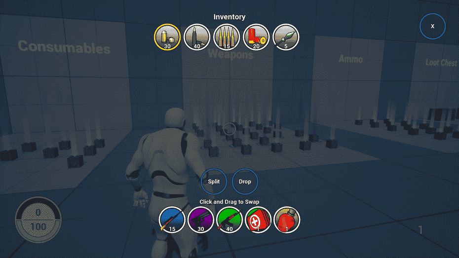Inventory for Battle Royale برای آنریل انجین - 1