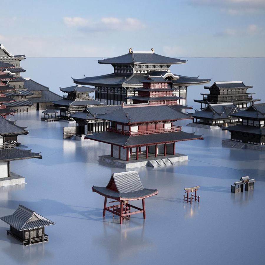 مدل سه بعدی بناهای ژاپنی - 4