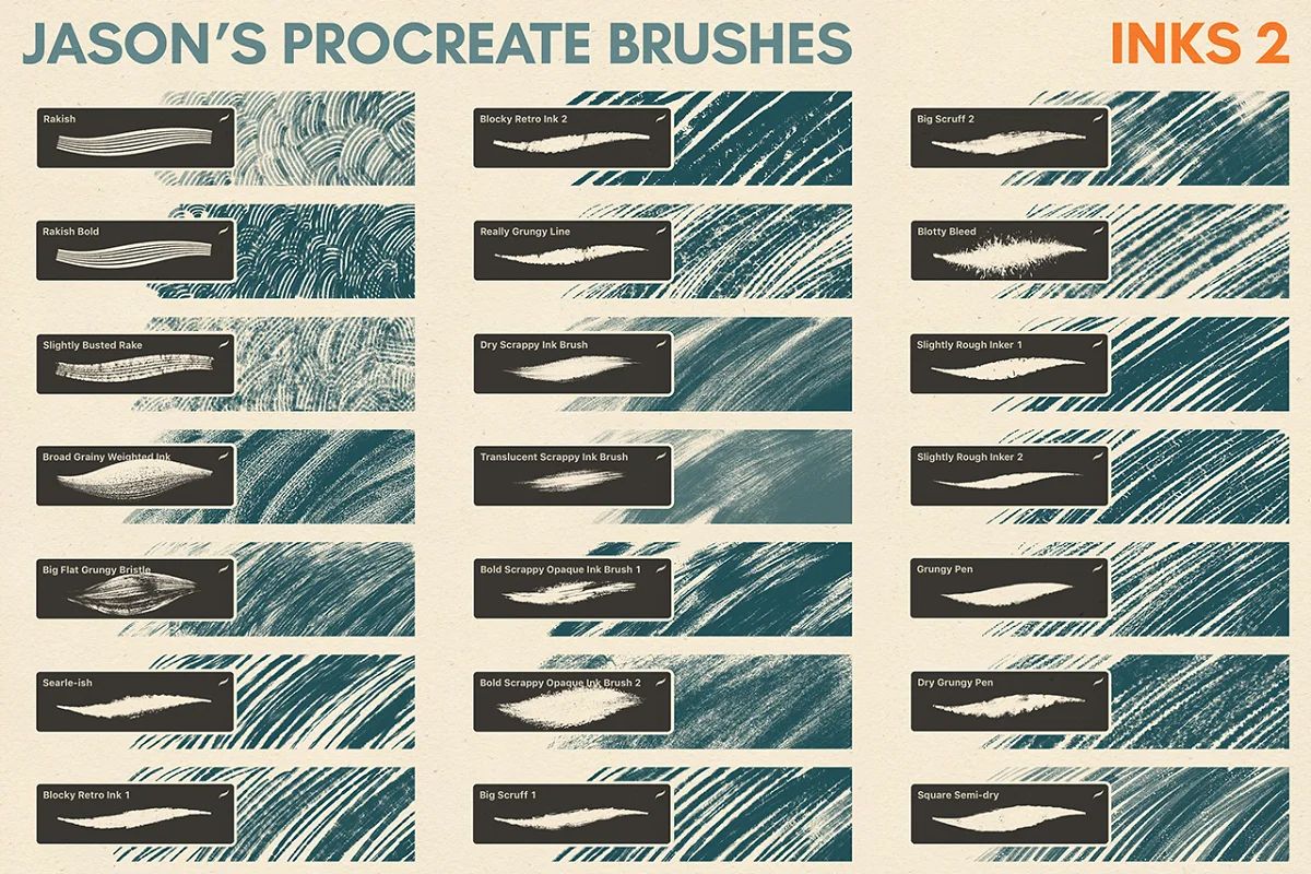 براش Jason’s Procreate Brushes