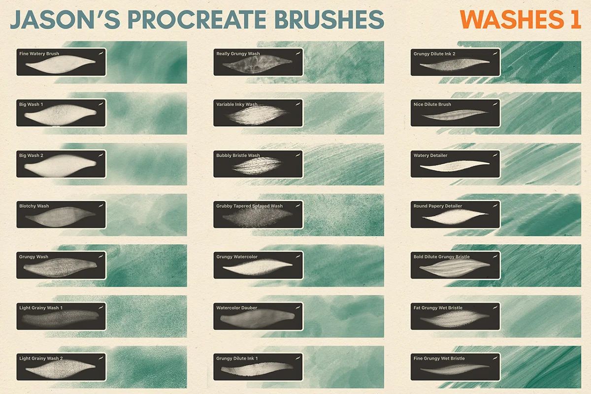 براش Jason’s Procreate Brushes
