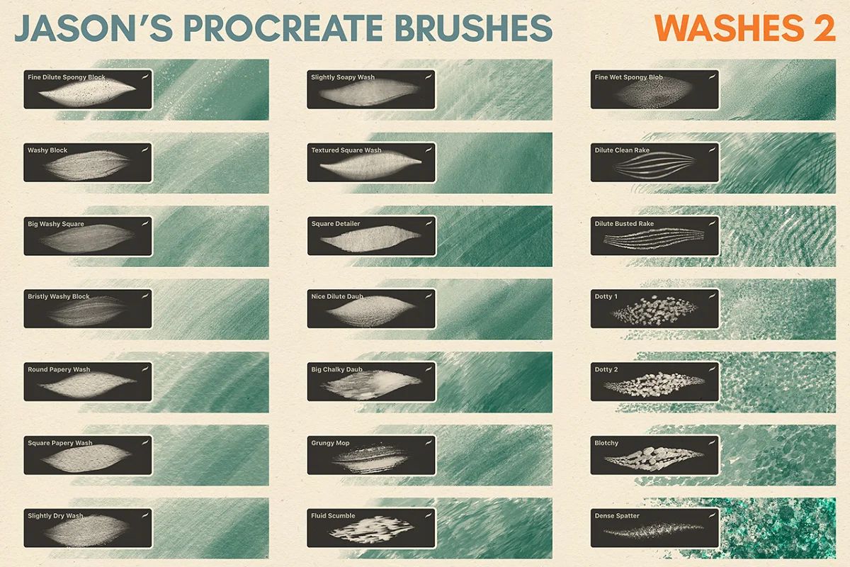 براش Jason’s Procreate Brushes - 5