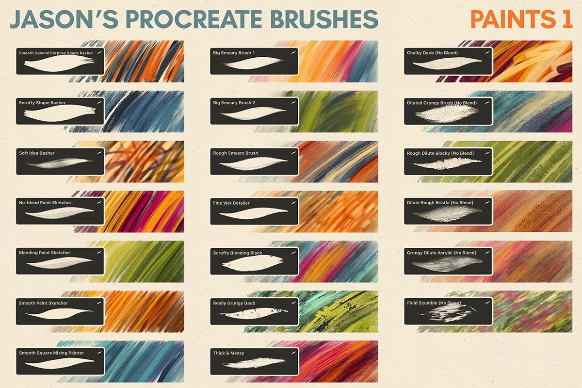 براش Jason’s Procreate Brushes - 7