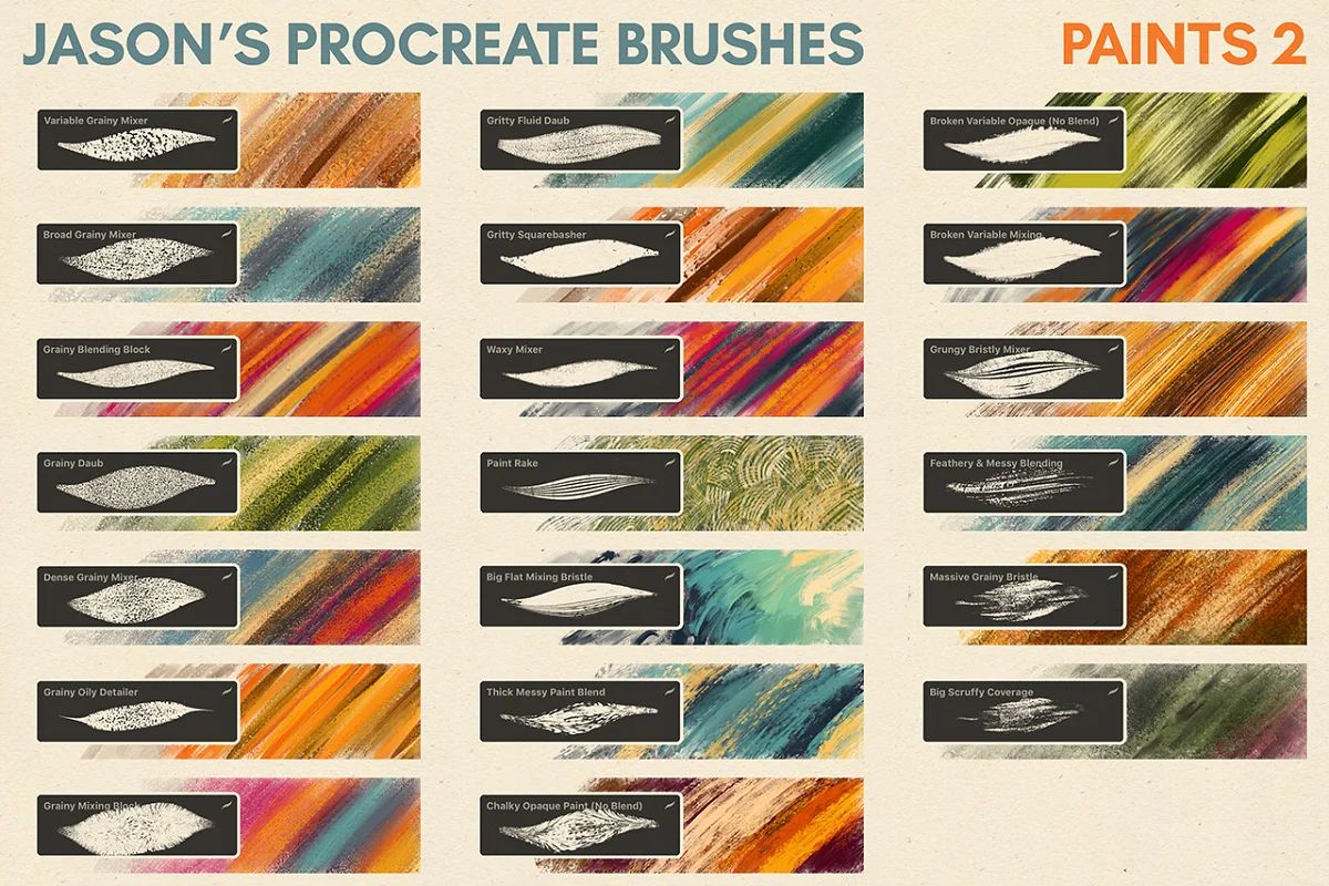 براش Jason’s Procreate Brushes - 9