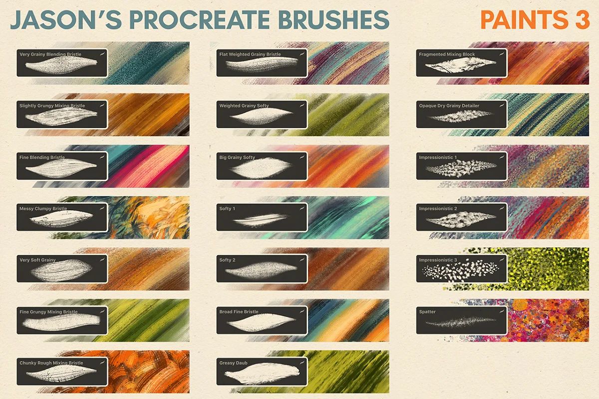 براش Jason’s Procreate Brushes - 11