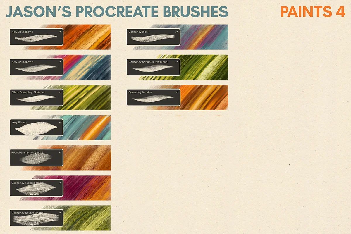 براش Jason’s Procreate Brushes - 13