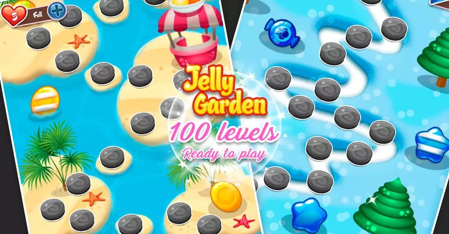 بازی Jelly Garden برای یونیتی - 1