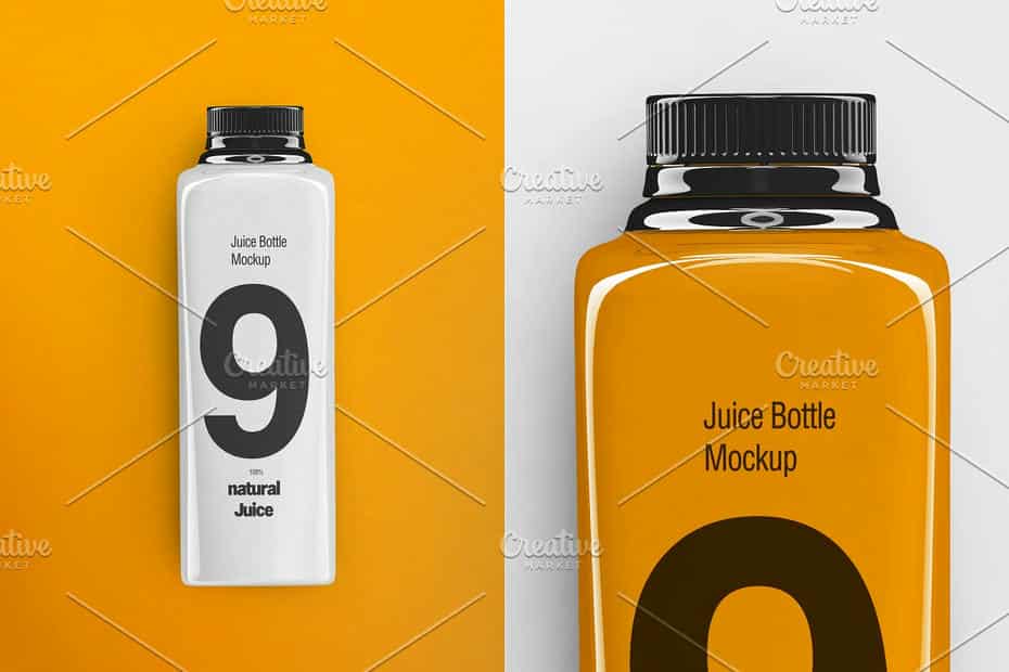 موکاپ بطری نوشیدنی Juice Bottle Mockup