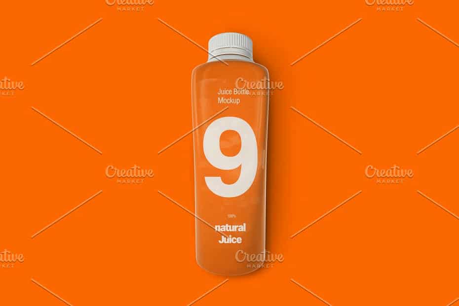 موکاپ بطری نوشیدنی Juice Bottle Mockup - 14
