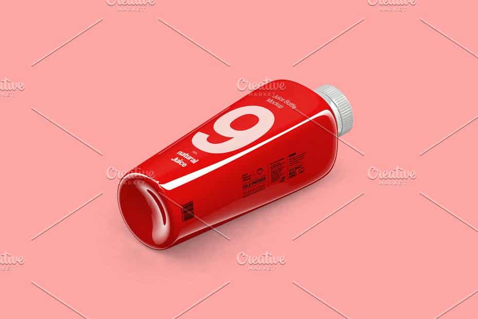 موکاپ بطری نوشیدنی Juice Bottle Mockup