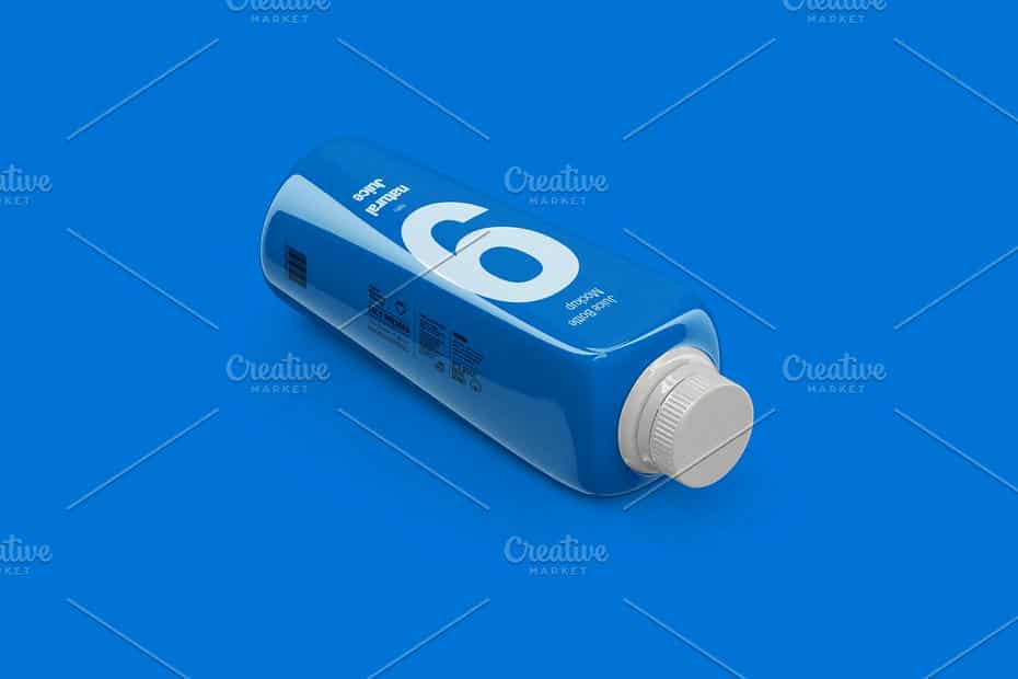 موکاپ بطری نوشیدنی Juice Bottle Mockup - 6