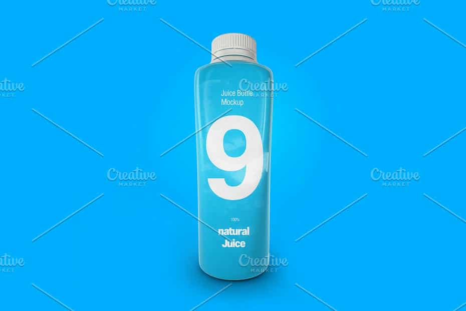 موکاپ بطری نوشیدنی Juice Bottle Mockup - 12
