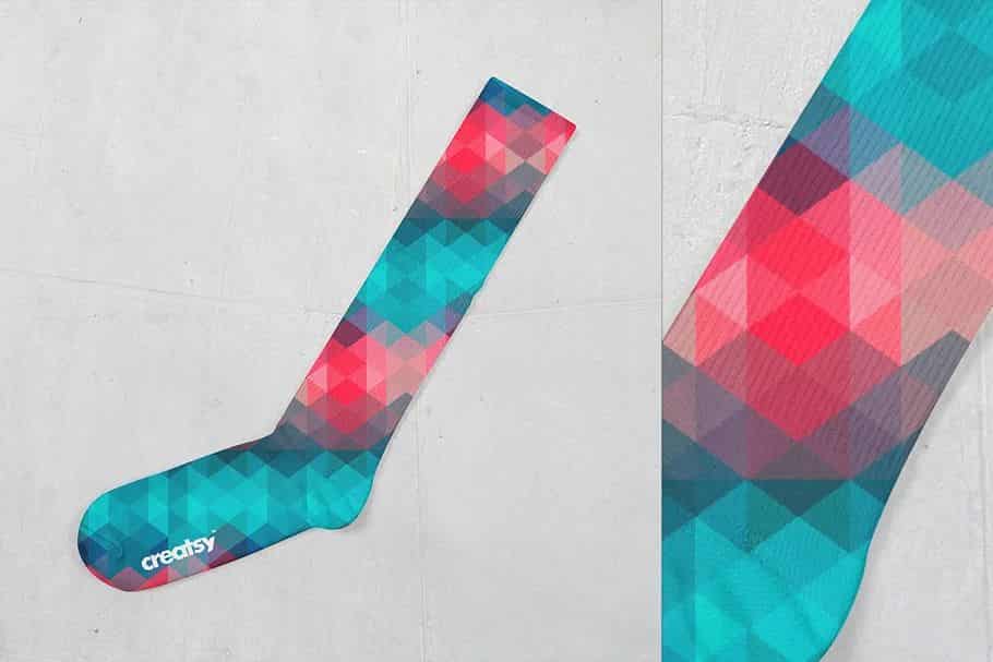 موکاپ جوراب ساق بلند