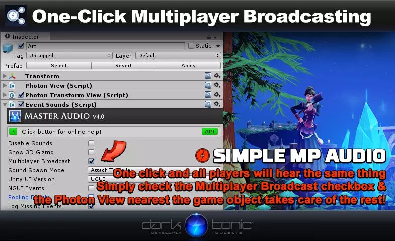 Master Audio Multiplayer برای یونیتی - 1