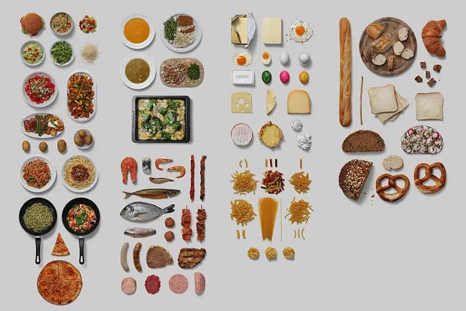 جعبه ابزار ساخت موکاپ مواد غذایی