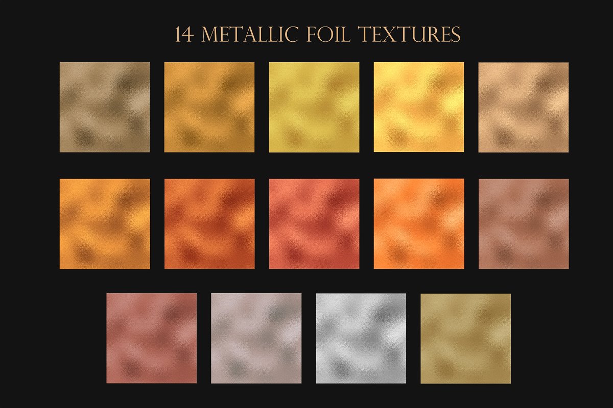 تکسچر فلز Metallic textures bundle - 12