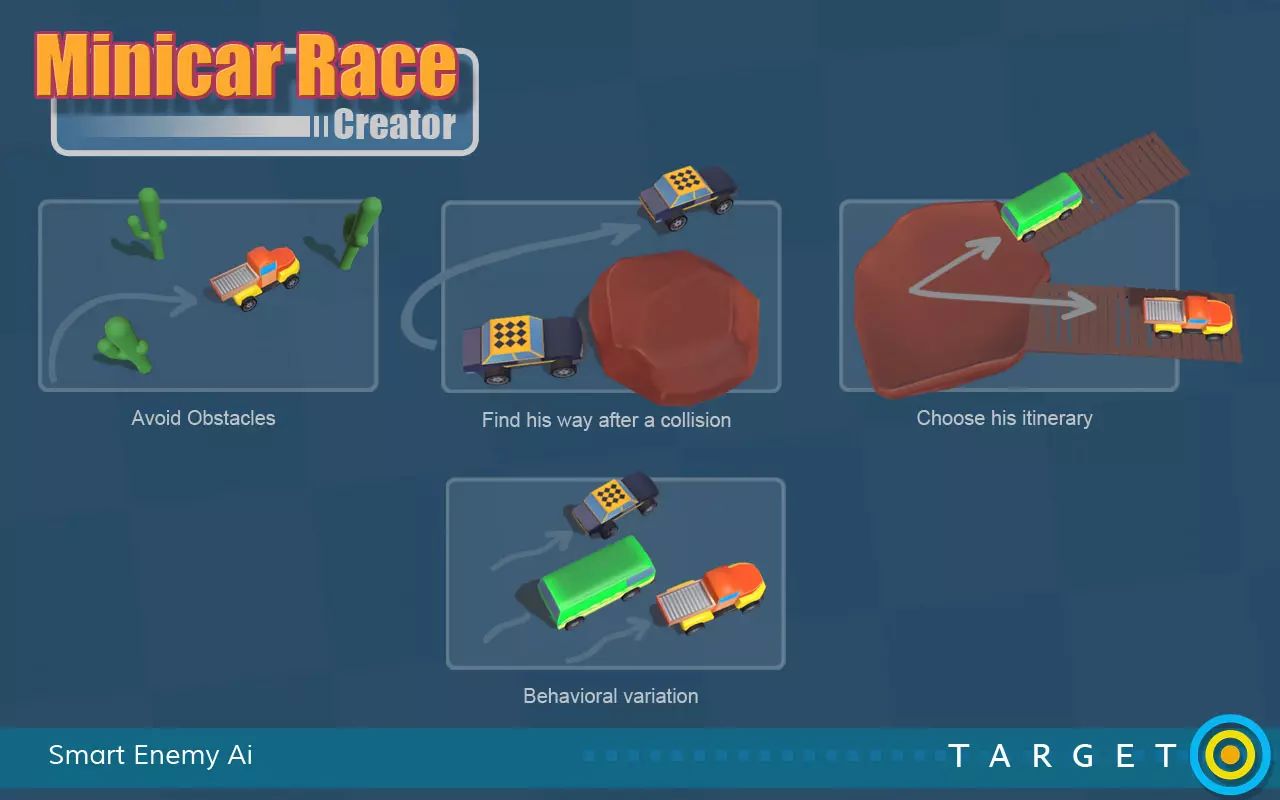 Minicar Race Creator برای یونیتی - 5