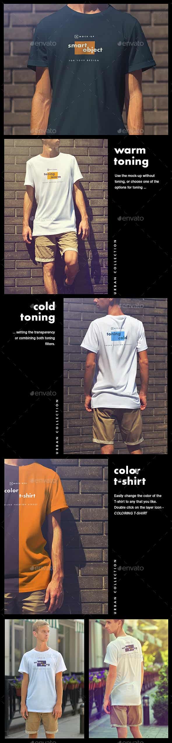 موکاپ تیشرت Mock-Ups T-Shirts Urban Style