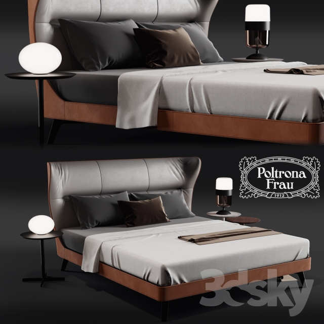 مدل سه بعدی تختخواب مدرن - 16
