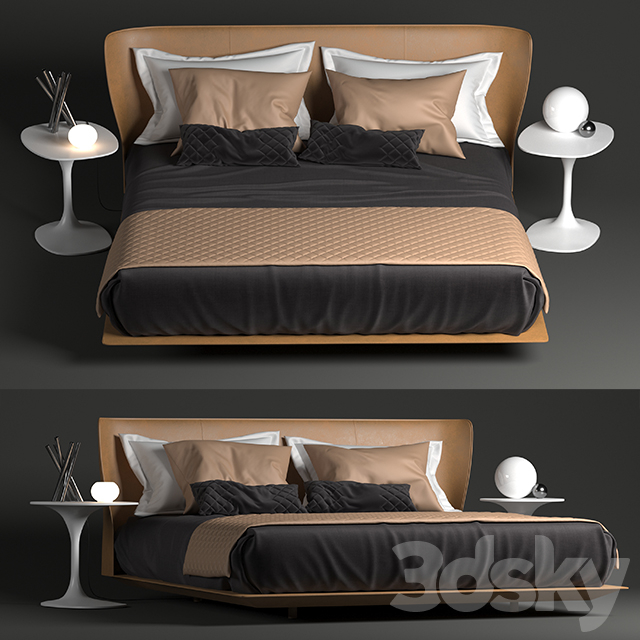 دانلود مدل سه بعدی تخت خواب مدرن - 12