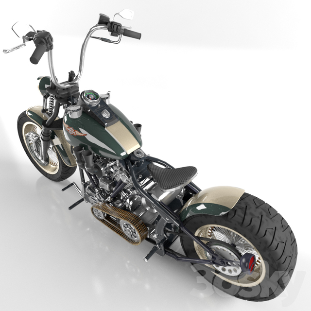 مدل سه بعدی موتور سیکلت - 14